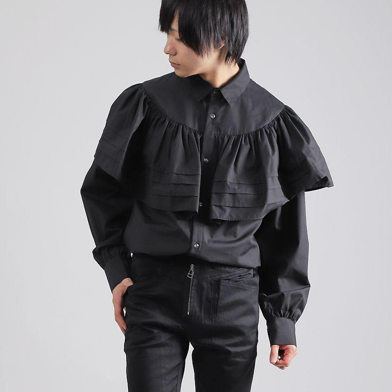 シャツ クラシックフリル 襟付 ブラウス ワイドフリル メンズ モード系 ゴシック As Super Sonic A As Super Sonic 通販 Yahoo ショッピング