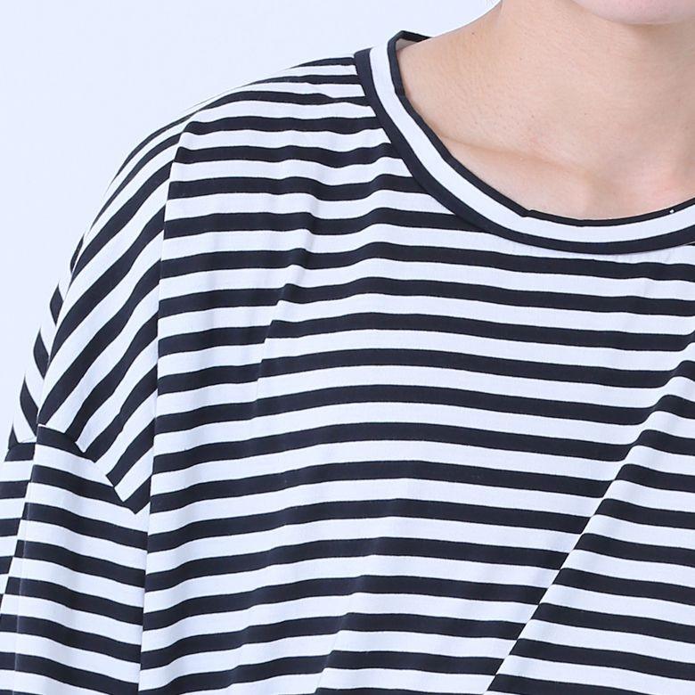 カットソー メンズ 長袖 ロング丈 ボーダー ビッグシルエット 袖丈長め ドルマン メンズファッション 袖長い 袖なが ブラック黒 As Super Sonic As Super Sonic 通販 Yahoo ショッピング