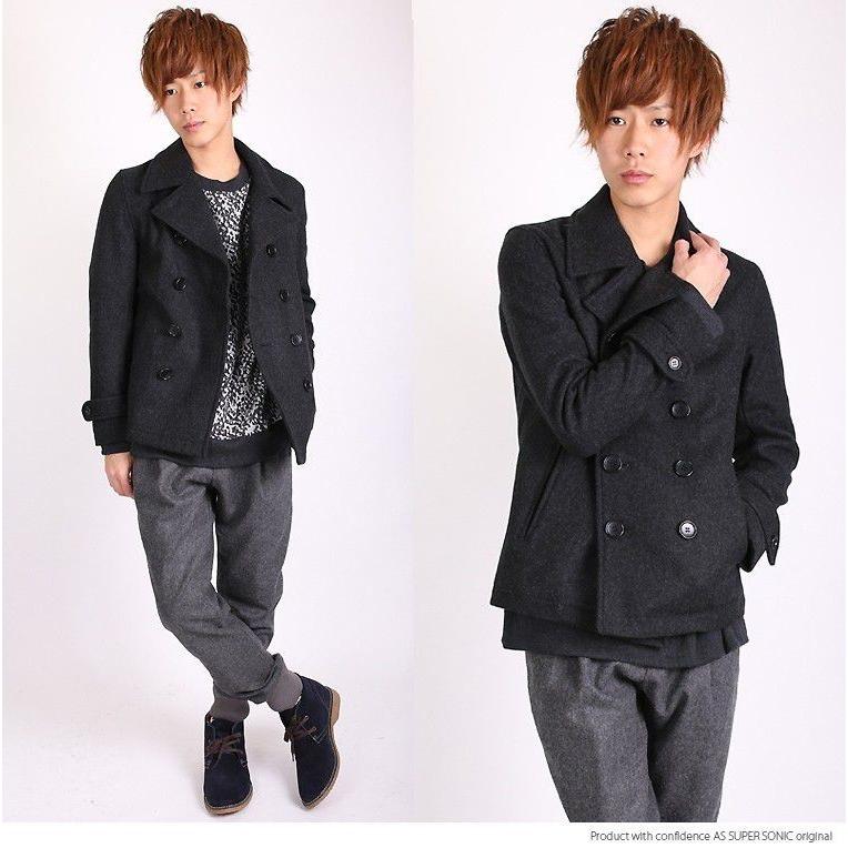 Pコート メンズ ショート丈 ウール ピーコート 日本製 As Super Sonic A As Super Sonic 通販 Yahoo ショッピング