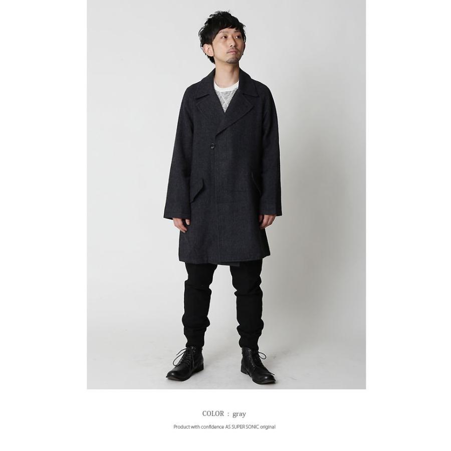 コート メンズ ロングコート ツイード ウールコート 日本製 As Super Sonic A As Super Sonic Mitezza 通販 Yahoo ショッピング