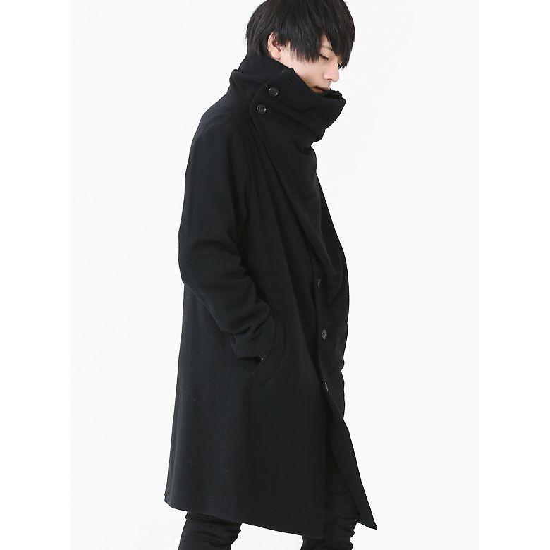 コート モード系 メンズ ロング丈 ワイドカラー ウールコート As Super Sonic A As Super Sonic Mitezza 通販 Yahoo ショッピング