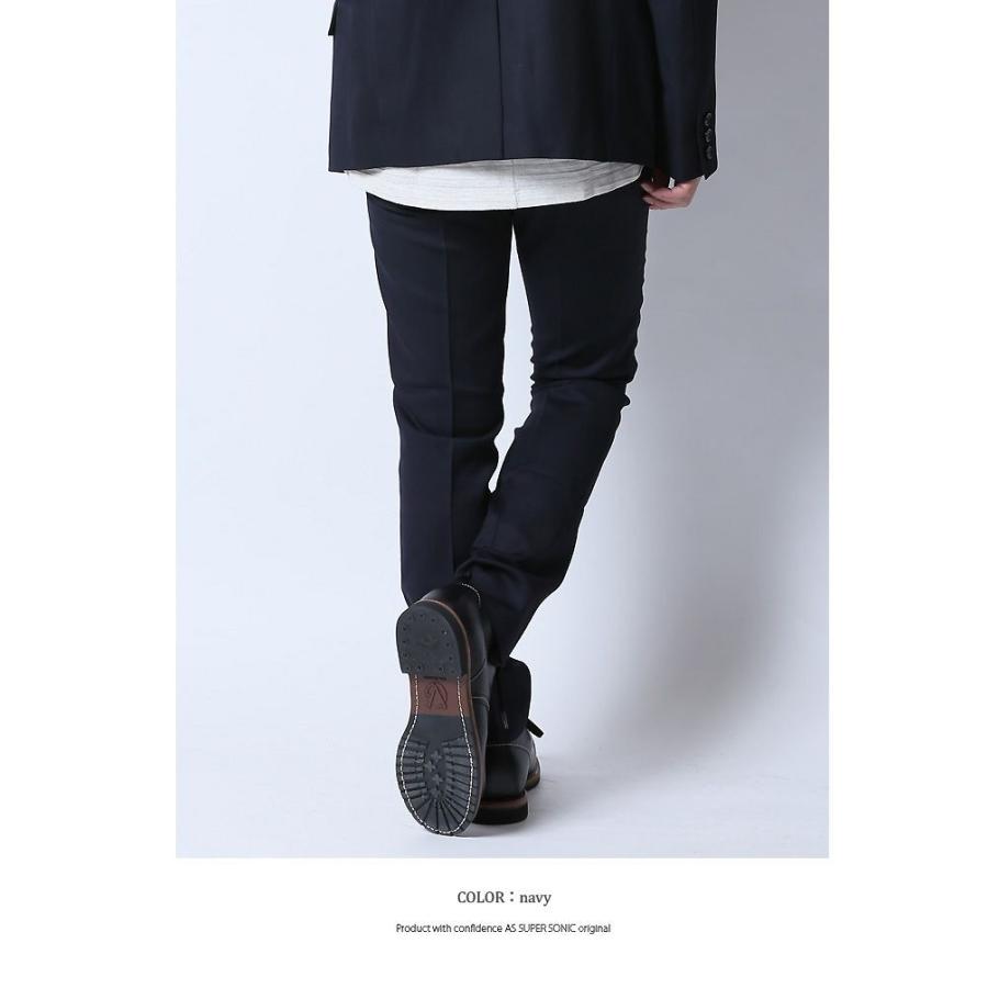 スラックス メンズ きれいめ ウールスラックスパンツ シンプル 大人め ビジネス ネイビー ブラック As Super Sonic As Super Sonic Mitezza 通販 Yahoo ショッピング