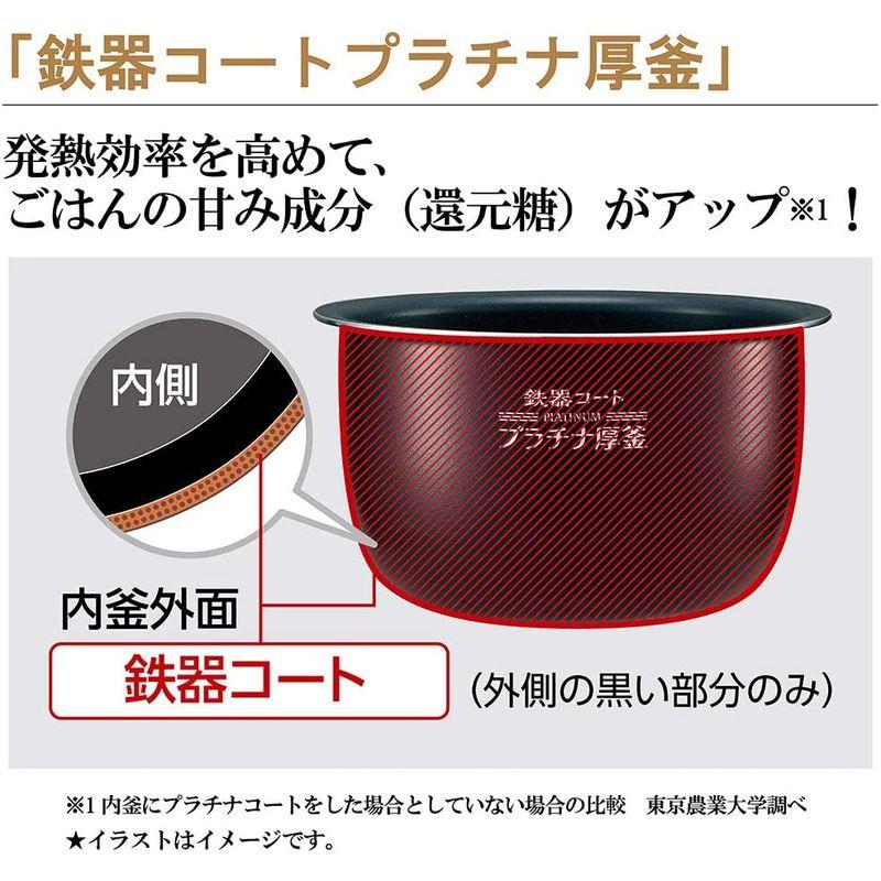 ほぼ未使用 象印 炊飯器 5.5合 圧力IH式 極め炊き 鉄器コートプラチナ厚釜 保温40時間 ブラック NP-BJ10-BA 【UOI7655170850】(27370円)