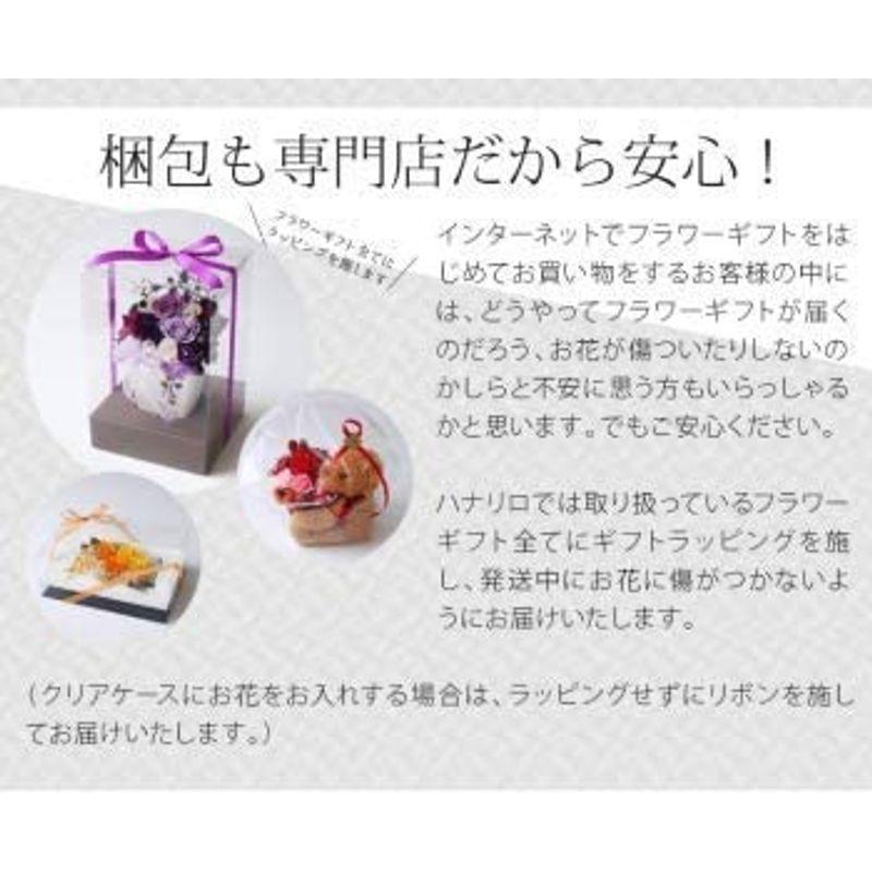 プリザーブドフラワー (クリアケースワイドL 付き/仏花/若菜Ｌ) お供え 花 お悔み用 お彼岸 お盆 アレンジ リボン付き クリアケースワイドL 付き/仏花/若菜Ｌ お供え 花 お悔み用 お彼岸 お盆 アレンジ リボン付き 　