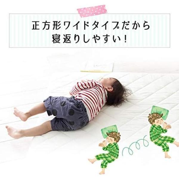 即納/大容量 ベビーマット 寝返りマットレス 120×120 正方形 ベビープレイマット 赤ちゃん お昼寝 日本製