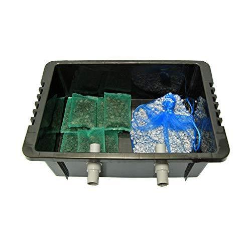 ろ過装置2段型 フィルター ポンプ ろ材 金魚メダカ用 金魚やメダカを飼育するのには 水質を安定させる事が飼育環境の第一条件です 箱プラ 箱舟用での飼育に特化して A B07jpd6dr6 2612 ろ過装置2段型 箱プラ60ｌ 80ｌ用 ハンドメイド 水質安定君 ハンドメイド