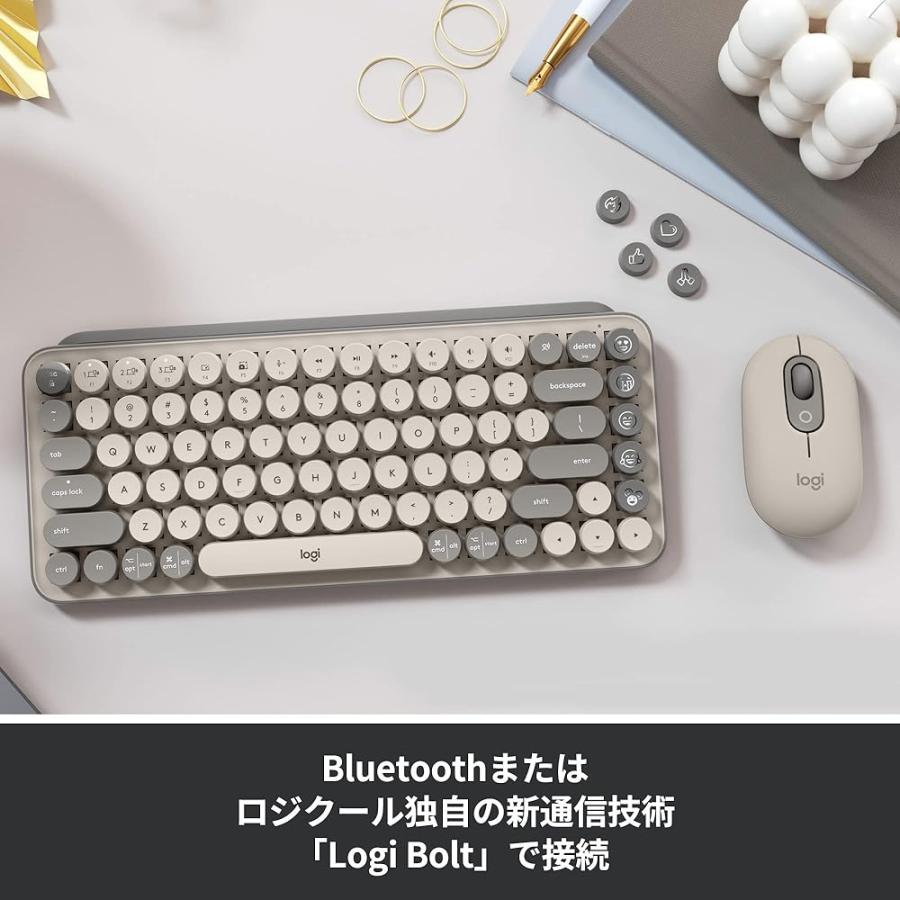 Logicool POP KEYS K730GY メカニカル ワイヤレス キーボード