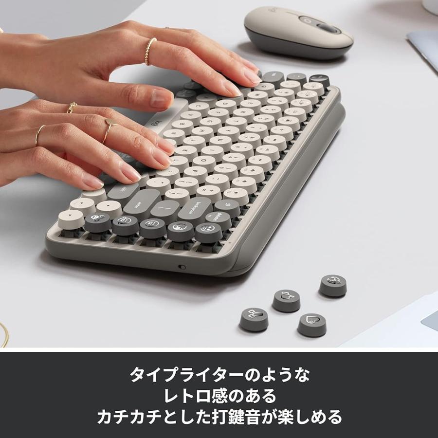 Logicool POP KEYS K730GY メカニカル ワイヤレス キーボード