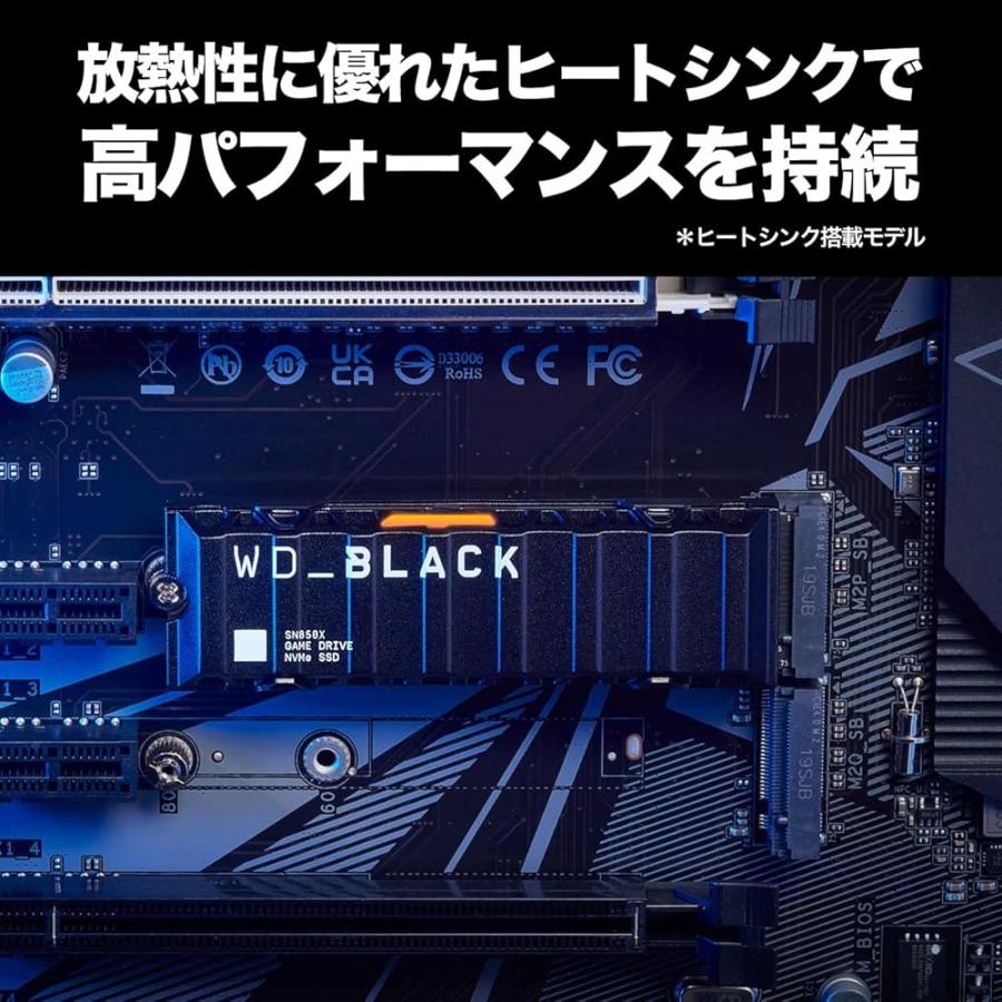 Western Digital ウエスタンデジタル WD BLACK M.2 SSD 内蔵 ヒートシンク搭載 1TB |  | 03