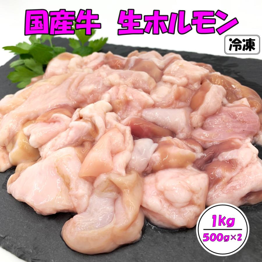 国産ホルモン ホルモン送料無料 生ホルモン 1kg 牛ホルモン 焼肉 もつ鍋 モツ鍋 牛モツ メガ盛り ミックスホルモン 冷凍 送料無料 国産牛ミックスホルモン1kg | 