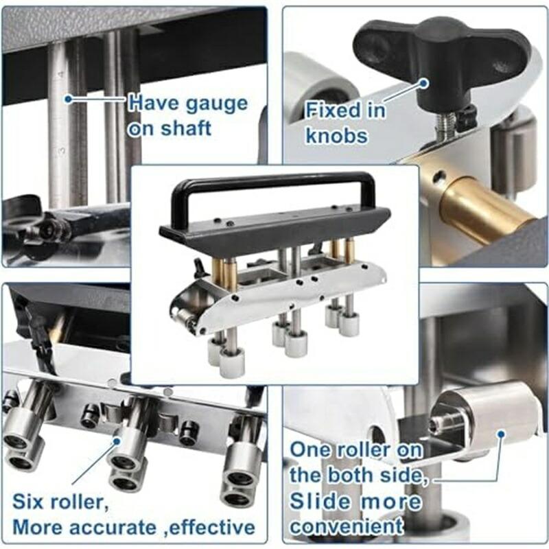 ベンダー 曲げ 工具、3 ステーション エッジ ローラー ベンダー、曲げ角度 0?90° 屋根板金曲げツール、板金エッジ ローラー ベンダー、0.3?1.0mm の金属板に適_4