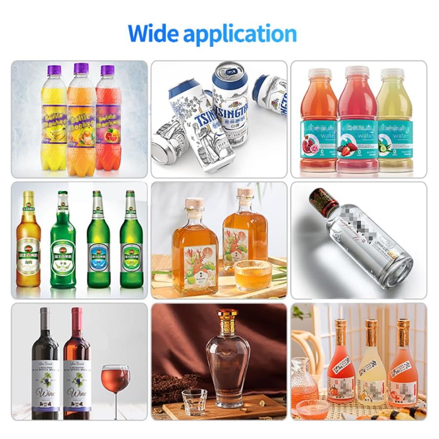 ビールボトル充填機手動逆圧ボトルフィラー、圧力計と排気バルブ付きワイン飲料消泡充填機、10-50mm充填ボトル口、液体充填ツールの画像