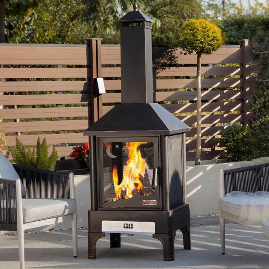 薪ストーブ 大型 焚火台 キャンプ用 クッキングストーブ 耐熱塗装600