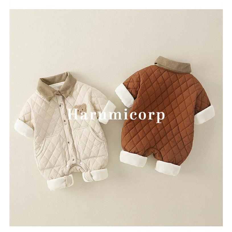 ロンパース 長袖 ベビー服 女の子 男の子 カバーオール キッズ 厚手 子供服 新生児 赤ちゃん おしゃれ 可愛い 66 73 80 90cm 子ども服 ルームウェア 部屋着 防寒 |  | 08