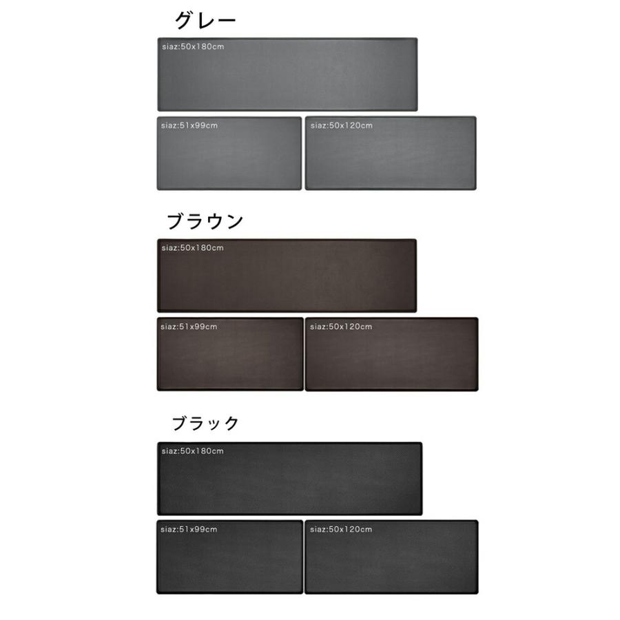 キッチンマット 拭ける puレザー 北欧 おしゃれ 台所マット 厚手 51*99cm 50*120cm 50*180cm     20mm キッチン マット PVCマット 撥水 滑り止め 衝撃吸収 クッの画像