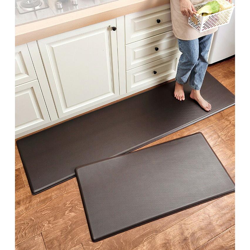キッチンマット 拭ける puレザー 北欧 おしゃれ 台所マット 厚手 51*99cm 50*120cm 50*180cm     20mm キッチン マット PVCマット 撥水 滑り止め 衝撃吸収 クッの画像