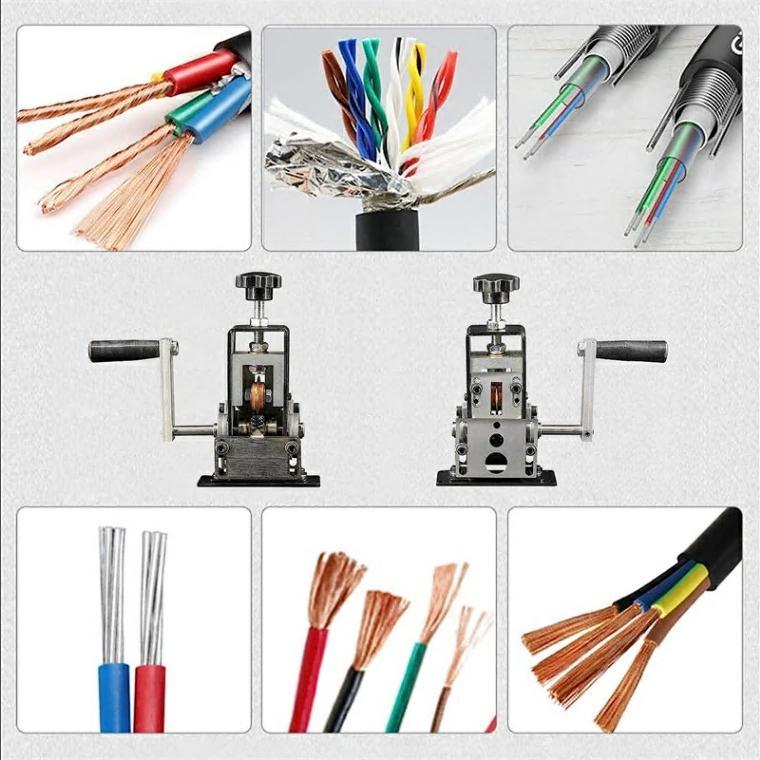 ワイヤーストリッパー 手動剥線機 Φ1-30mm ワイヤー適用 剥線器 電線皮むき工具 スムーズに剥ける ケーブル剥離機 多機能ポータブル金属コンパクトツール |  | 01