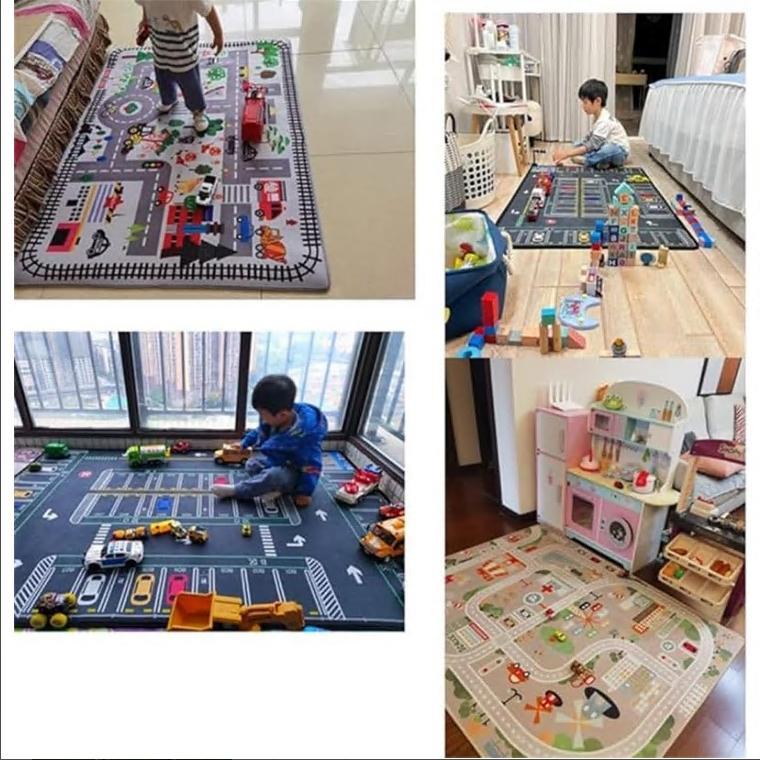 子供ゲームパッド 遊びマット 道路交通 カーペット プレイマット 線路 おもちゃ 子供部屋 ベット用 吸水 防音 防臭 防カビ 床暖房対応 ベビー 滑り止め付き 寝室 |  | 05