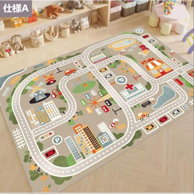 子供ゲームパッド 遊びマット 道路交通 カーペット プレイマット 線路 おもちゃ 子供部屋 ベット用 吸水 防音 防臭 防カビ 床暖房対応 ベビー 滑り止め付き 寝室 |  | 06