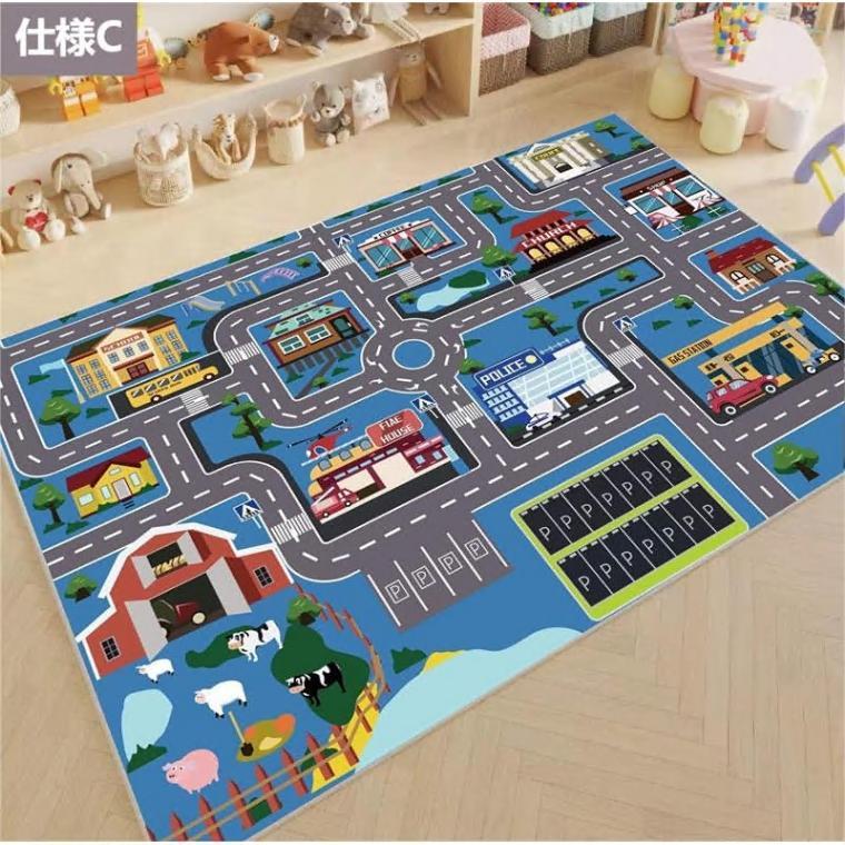 子供ゲームパッド 遊びマット 道路交通 カーペット プレイマット 線路 おもちゃ 子供部屋 ベット用 吸水 防音 防臭 防カビ 床暖房対応 ベビー 滑り止め付き 寝室 |  | 08