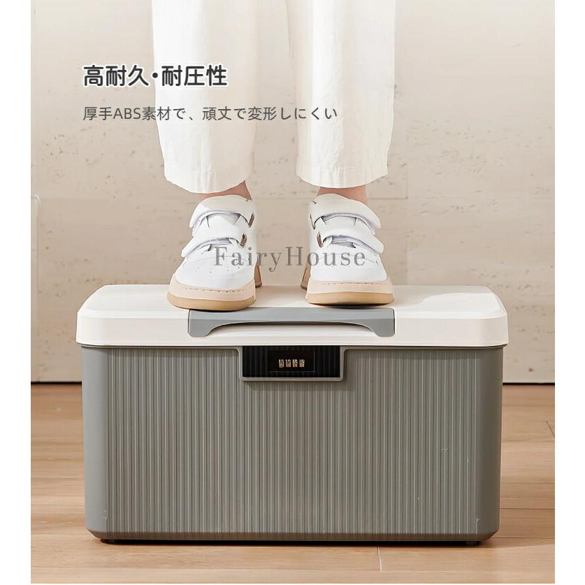 【無料送料】ロック付き 収納ボックス ダイヤル式金庫 書類 貴重品 保管ケース 薬品 常備薬 整理 寝室 オフィス 家用 コンパクト 大容量 2段式 防犯 |  | 05