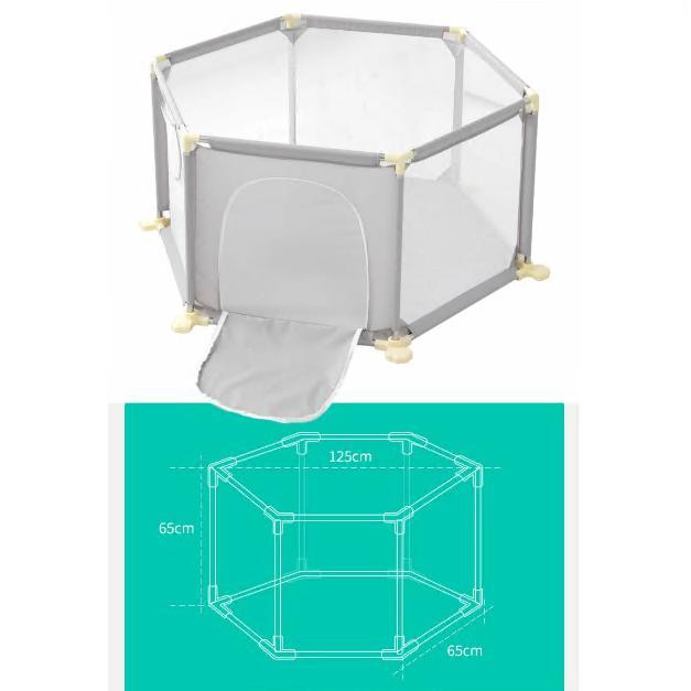 ベビーサークル メッシュ 扉付き 六角形 赤ちゃん お昼寝 おむつ替え ボールハウス 吸盤付き 子供 キッズルーム ソフトベビーサークル メッシュサークル |  | 11