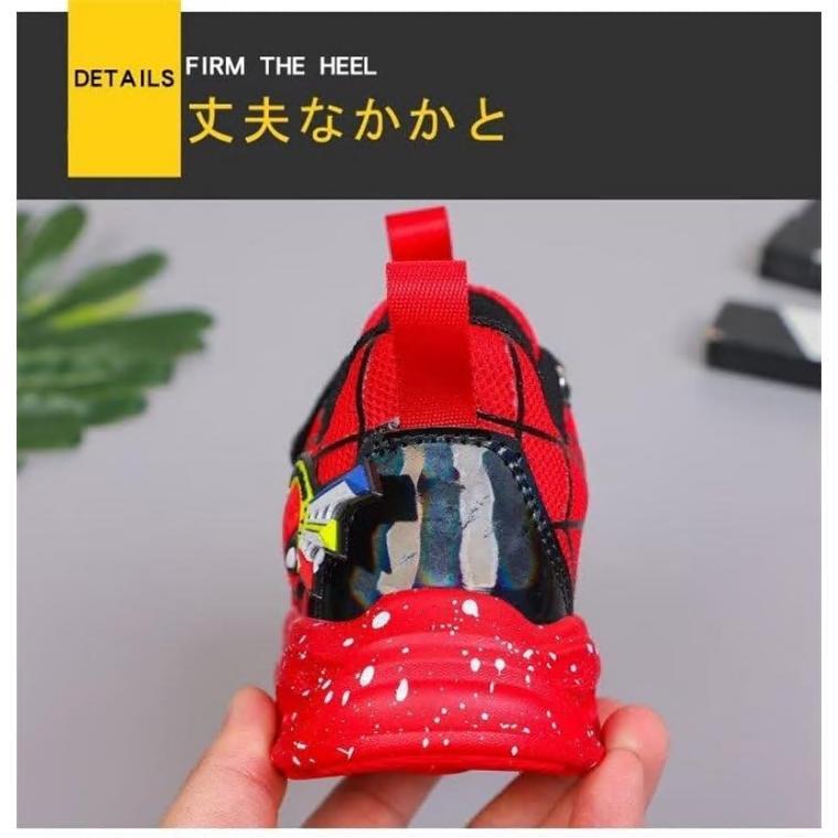 スニーカー 光る靴 子供 キッズ 男の子 スパイダーマン 滑り止め 通気性 おしゃれ 伸縮性 マジックテープ 運動靴 スポーツ 柔らかい ボーイズ |  | 03