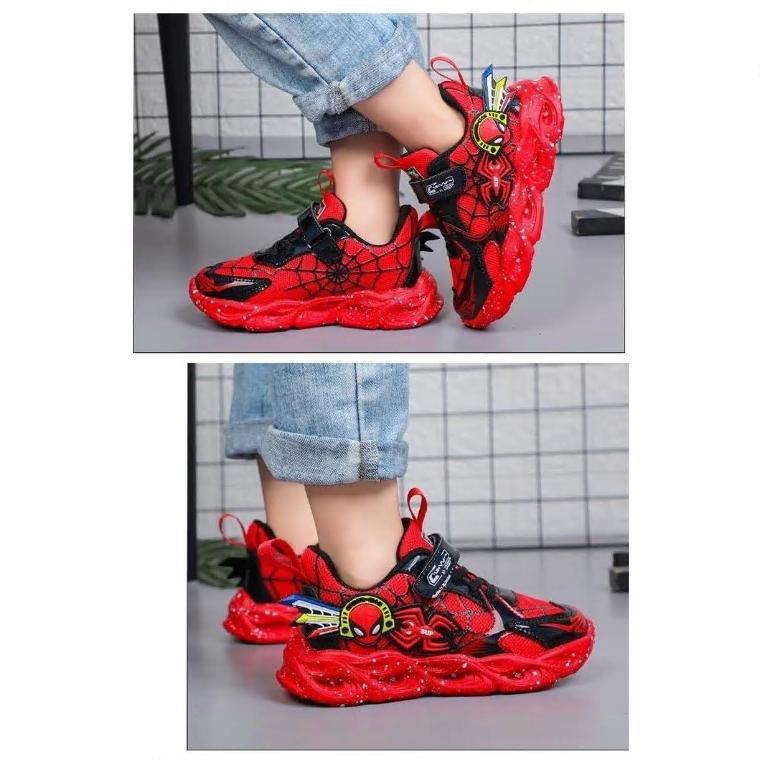 スニーカー 光る靴 子供 キッズ 男の子 スパイダーマン 滑り止め 通気性 おしゃれ 伸縮性 マジックテープ 運動靴 スポーツ 柔らかい ボーイズ |  | 05