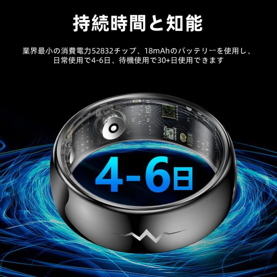 【割引セール】スマートリング 健康管理 日本製センサー心拍数 血圧 血中酸素 心電図 睡眠 実用的 5ATMM防水 Android/iPhone対応 全4サイズ プレゼント 敬老の日 |  | 18