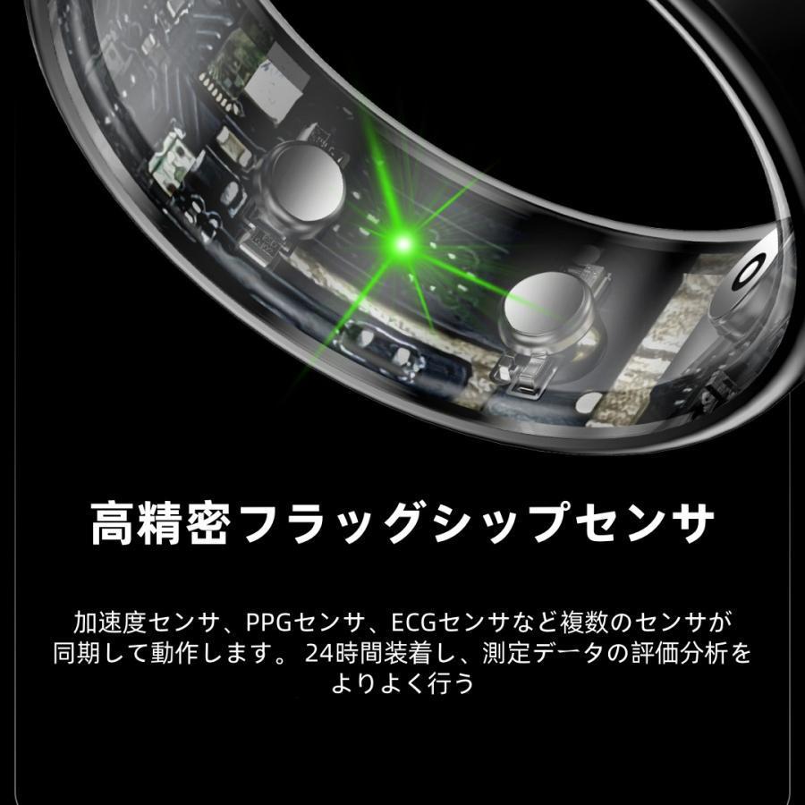 【割引セール】スマートリング 健康管理 日本製センサー心拍数 血圧 血中酸素 心電図 睡眠 実用的 5ATMM防水 Android/iPhone対応 全4サイズ プレゼント 敬老の日 |  | 09