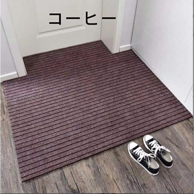玄関マット 屋外 室内 ドアマット 泥落とし 吸水 雨の日 風水 大判 40 50 60 80 90 100 120 160 180 ラグ ラグマット 泥除け 玄関 汚れ防止 洗える 滑り止め付き |  | 03