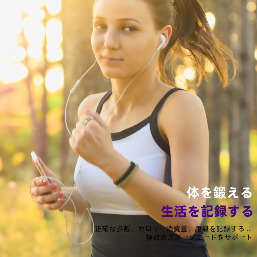 【割引セール】スマートリング 健康管理 日本製センサー心拍数 血中酸素 睡眠 実用的 IP68M防水 Android/iPhone対応 全6サイズ プレゼント 敬老の日 |  | 08