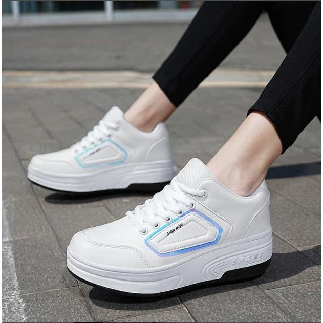 ローラーシューズ 2輪式 ローラースケート スポーツ用 男女兼用 スニーカー スポーツシューズ 前輪取外し可能後輪ワンボタン収納式 女の子 男の子 子供用運動靴 |  | 06