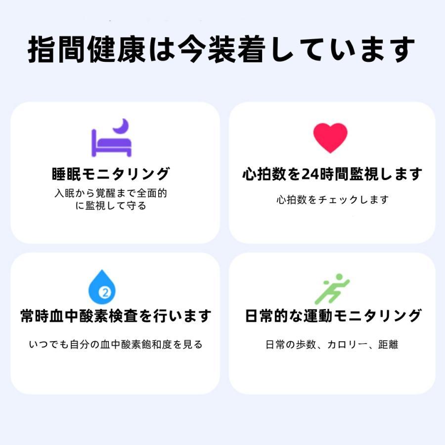 【割引セール】スマートリング 健康管理 日本製センサー心拍数 血中酸素 睡眠 実用的 IP68M防水 Android/iPhone対応 全5サイズ プレゼント 敬老の日 |  | 04