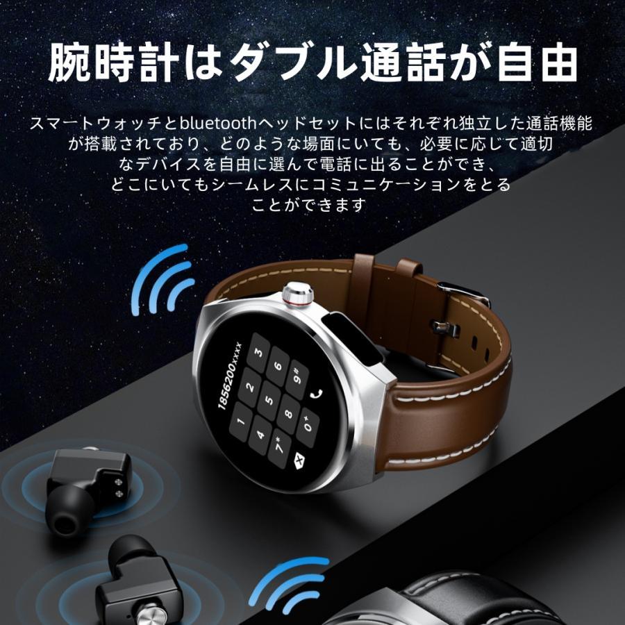 【TWS BLEヘッドセット】スマートウォッチ 日本製センサー 通話機能 血圧 血中酸素 心拍数 健康測定メンズ レディース 大画面 高精度 検測 防水 敬老の日 日本語 |  | 15