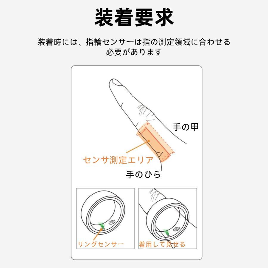【割引セール】スマートリング 健康管理 日本製センサー心拍数 血中酸素 睡眠 実用的 5ATMM防水 Android/iPhone対応 全9サイズ プレゼント 敬老の日 |  | 16