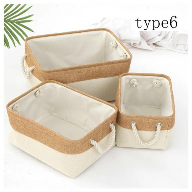 収納ボックス 収納バスケット 折りたたみ 3サイズ 全9色 大容量 収納ケース おしゃれ 天然綿麻 クローゼット収納箱 引き出し 取っ手付き 収納ボックス 服 |  | 11