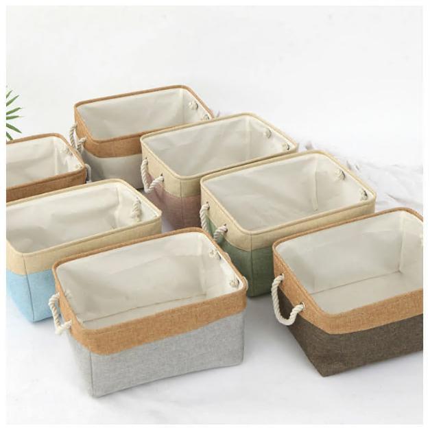 収納ボックス 収納バスケット 折りたたみ 3サイズ 全9色 大容量 収納ケース おしゃれ 天然綿麻 クローゼット収納箱 引き出し 取っ手付き 収納ボックス 服 |  | 02