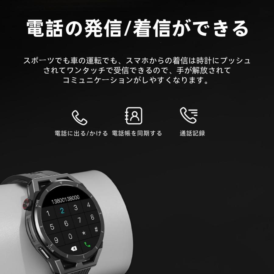 【TWS BLEヘッドセット】スマートウォッチ 日本製センサー 通話機能 血圧 血中酸素 心拍数 健康測定メンズ レディース 大画面 高精度 検測 防水 敬老の日 日本語 |  | 05