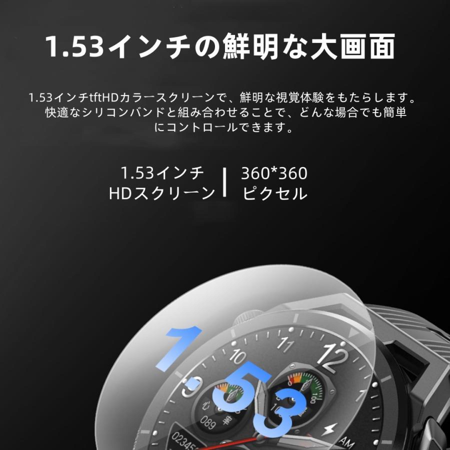 【TWS BLEヘッドセット】スマートウォッチ 日本製センサー 通話機能 血圧 血中酸素 心拍数 健康測定メンズ レディース 大画面 高精度 検測 防水 敬老の日 日本語 |  | 07