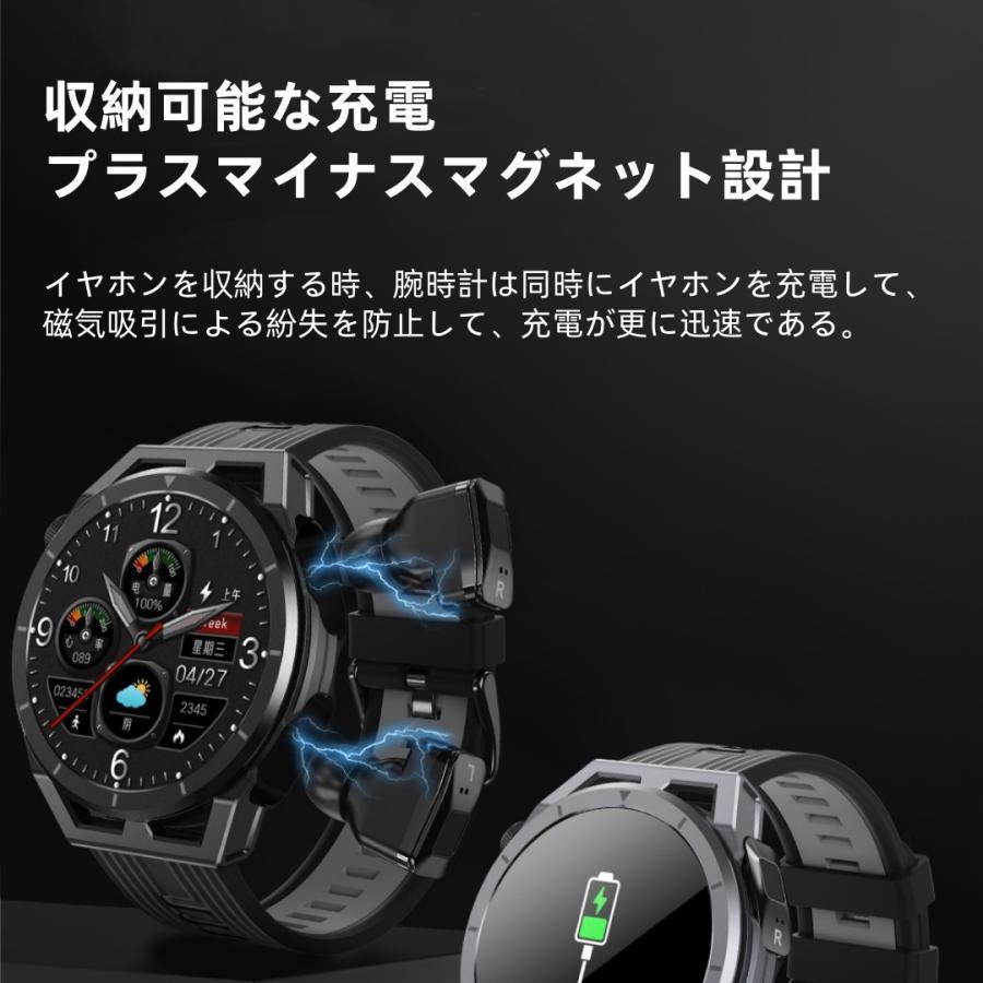 【TWS BLEヘッドセット】スマートウォッチ 日本製センサー 通話機能 血圧 血中酸素 心拍数 健康測定メンズ レディース 大画面 高精度 検測 防水 敬老の日 日本語 |  | 12