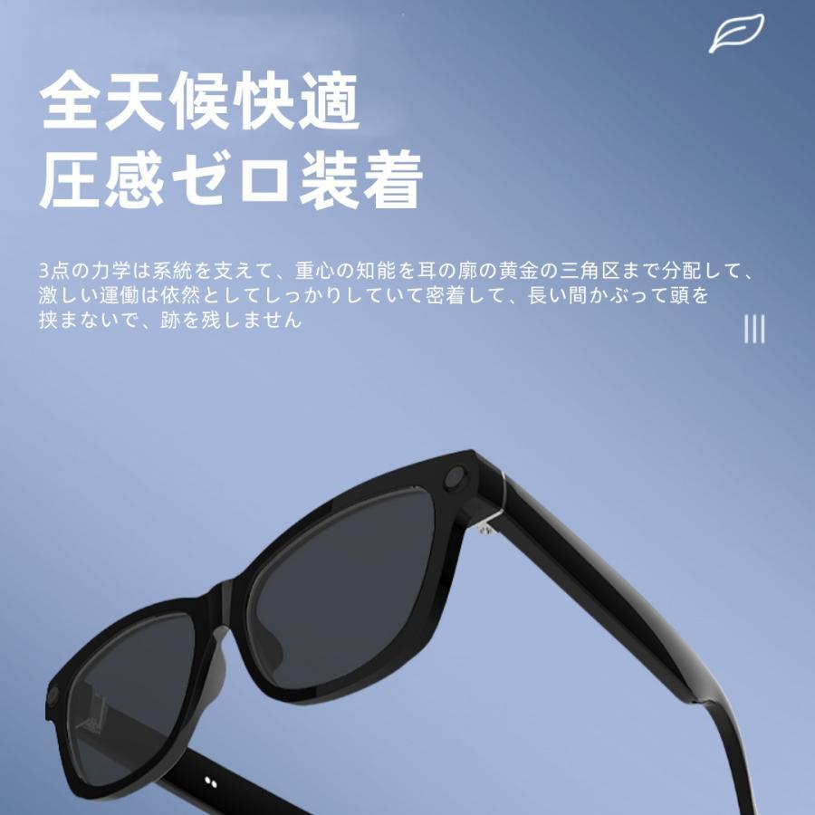 スマートグラス メガネ ワイヤレスメガネ スマート眼鏡 通知可能 音楽
