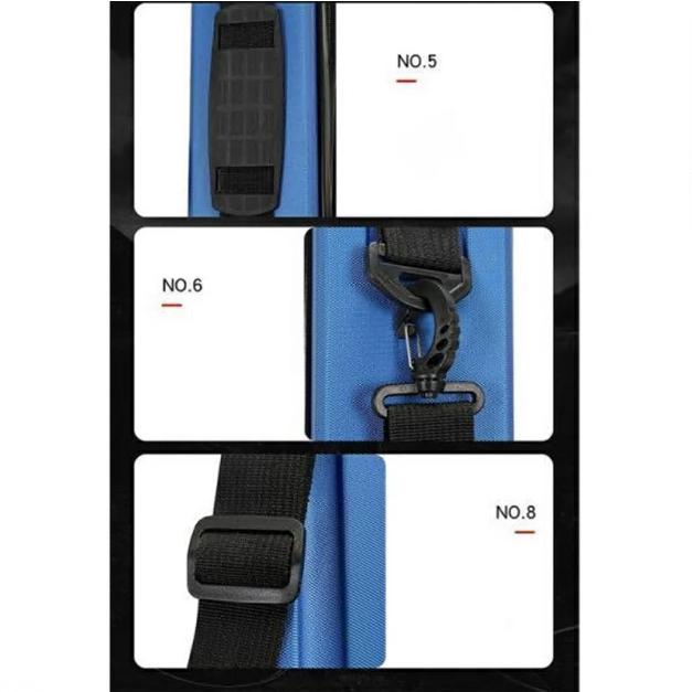 ロッドケース ハード 釣り竿収納バッグ 耐衝撃 ライトロッドケース 肩掛け 大容量 防水性 コンパクト スリム ブラック 飛行機 車 |  | 11