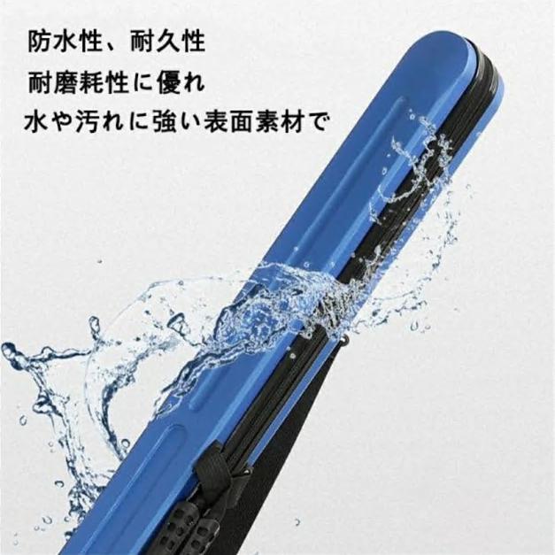 ロッドケース ハード 釣り竿収納バッグ 耐衝撃 ライトロッドケース 肩掛け 大容量 防水性 コンパクト スリム ブラック 飛行機 車 |  | 01