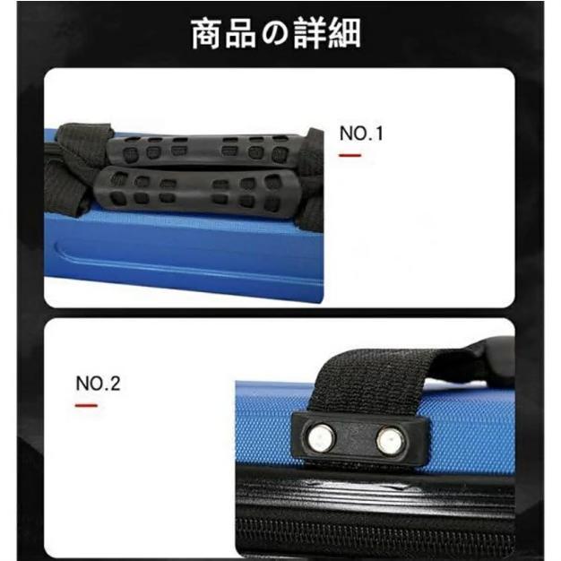 ロッドケース ハード 釣り竿収納バッグ 耐衝撃 ライトロッドケース 肩掛け 大容量 防水性 コンパクト スリム ブラック 飛行機 車 |  | 09