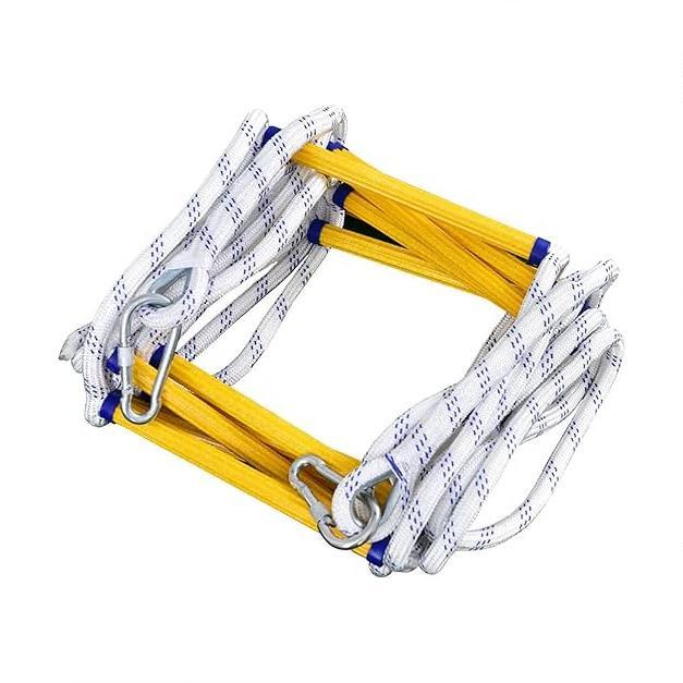 救難ロープ 避難はしご ロープラダー 柔らかい 縄ばしご ハシゴ ナイロン ロー 逃げはしご 緊急安全ラダー 救難ロープ ハシゴ フックカラビナ付き 緊急非常用 | 