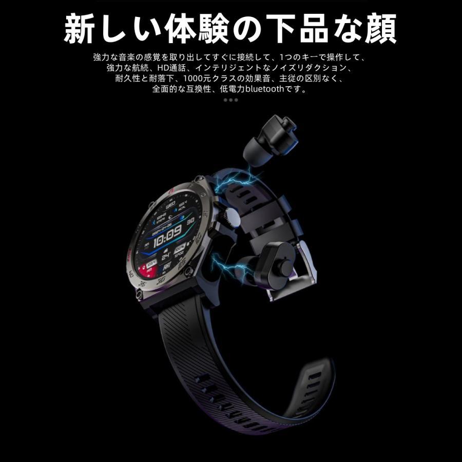 【TWS BLEヘッドセット】スマートウォッチ 日本製センサー 通話機能 血圧 血中酸素 心拍数 健康測定メンズ レディース 大画面 高精度 検測 防水 敬老の日 日本語 |  | 09