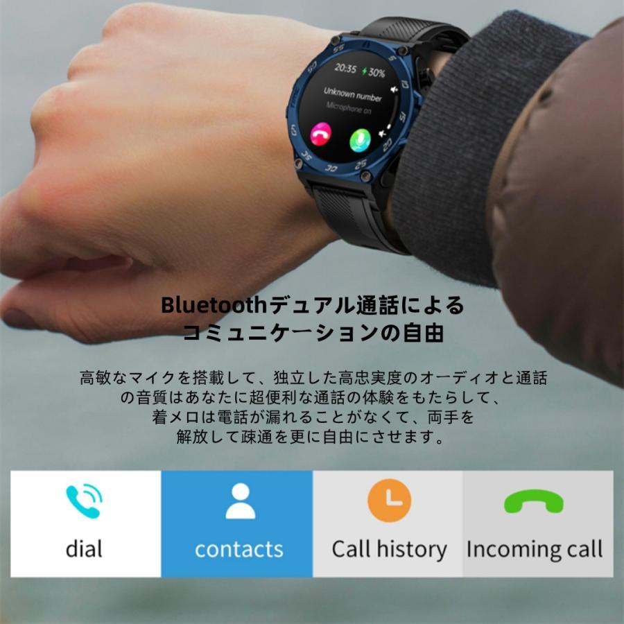 【TWS BLEヘッドセット】スマートウォッチ 日本製センサー 通話機能 血圧 血中酸素 心拍数 健康測定メンズ レディース 大画面 高精度 検測 防水 敬老の日 日本語 |  | 11