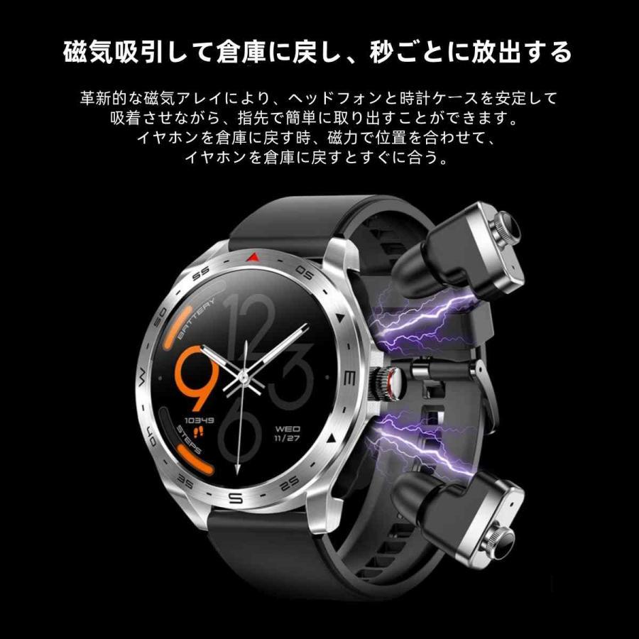 【TWS BLEヘッドセット】スマートウォッチ 日本製センサー 通話機能 血圧 血中酸素 心拍数 健康測定メンズ レディース 大画面 高精度 検測 防水 敬老の日 日本語 |  | 16