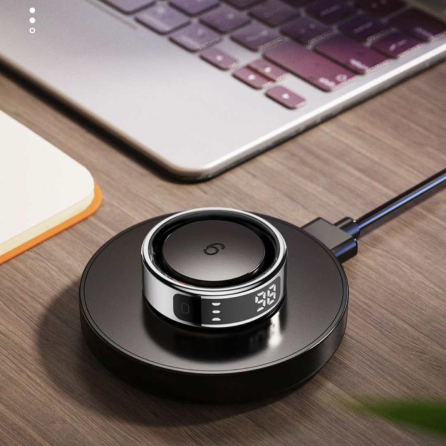 【ディスプレイ表示機能】スマートリング 健康管理 日本製センサー心拍数 血中酸素 睡眠 実用的 IP68M防水 Android/iPhone対応 全6サイズ プレゼント 敬老の日 |  | 17